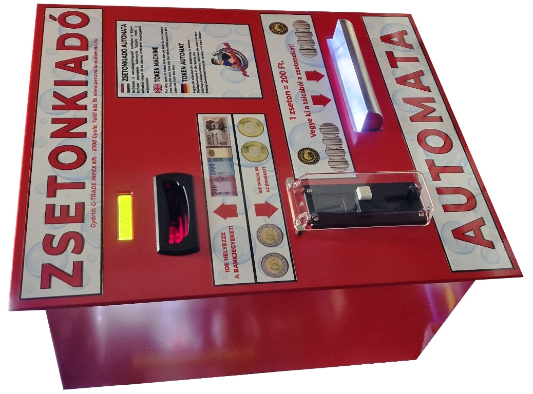 NTC-ZS6000 zsetonkiadó automata érmevizsgálóval és bankjegy gyűjtős bankjegyelfogadóval